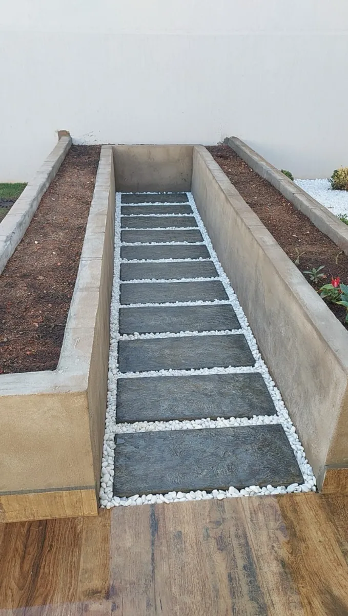 Dormente De Concreto Efeito Madeira 74x30x5 Alta Durabilide Marrom